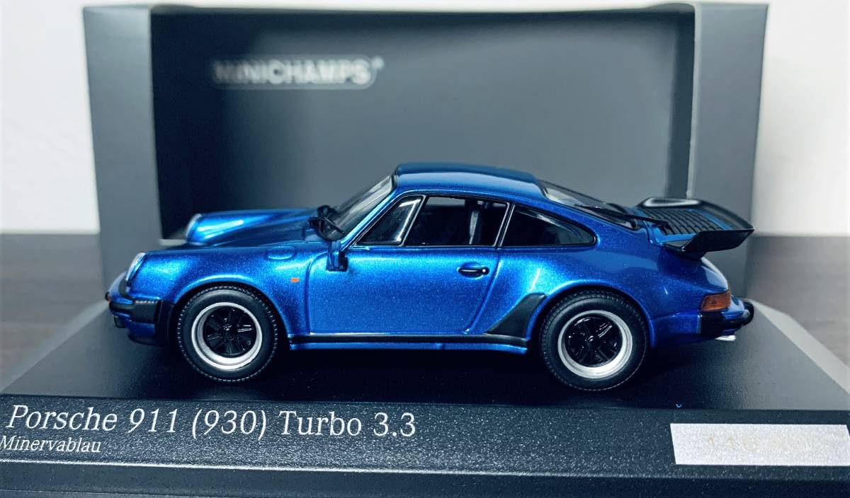 S.H.Figuarts（真骨彫製法） 仮面ライダー旧1号 1⁄43 ポルシェ 〓 911(930) ターボ (1977) 〓 ブルー Met